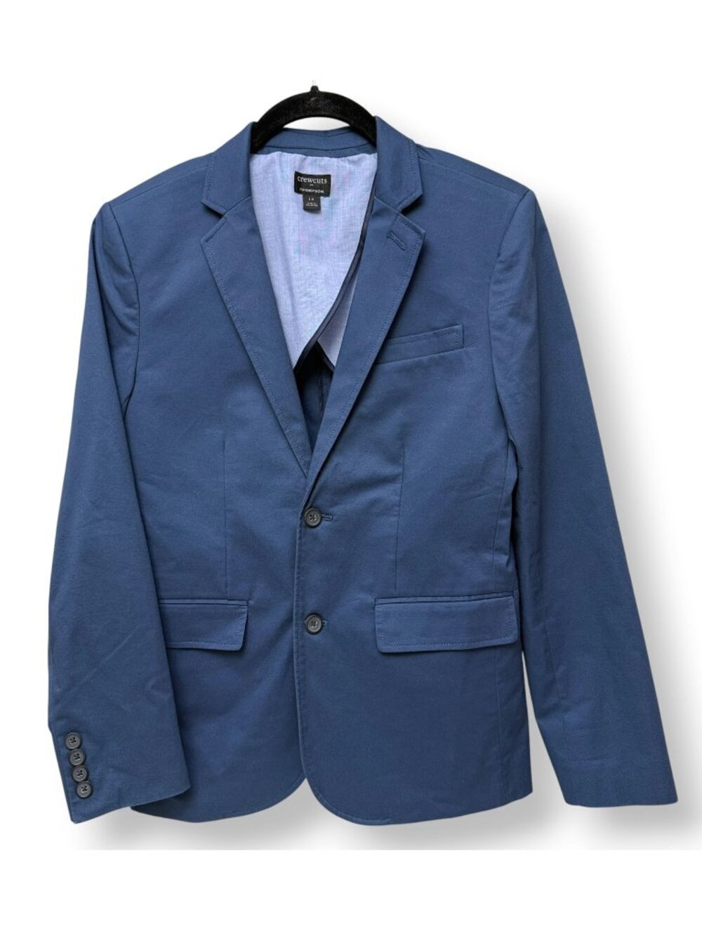 Crewcuts Thompson Blazer Boys 14 Royal Blue Cotton School Suit Jacket
